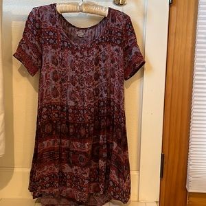 Urban Outfitters ecoté amethyst pintucked frock dress